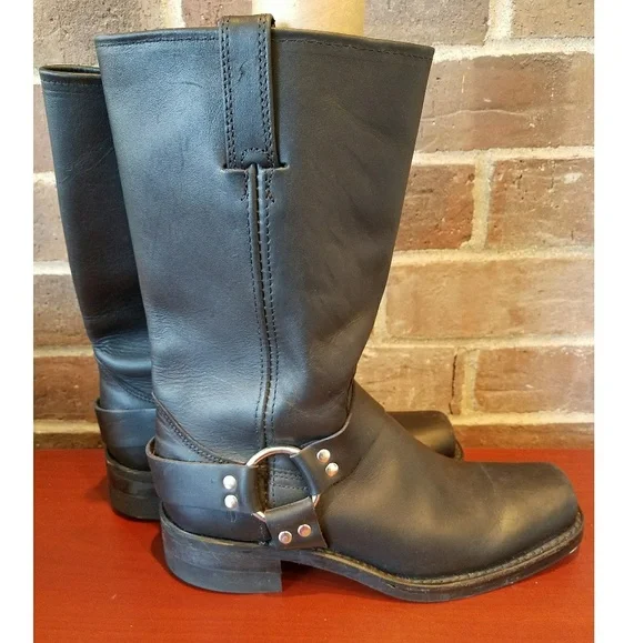 Frye Harness Boots - Black - Gently Used - Picture 5 of 8
